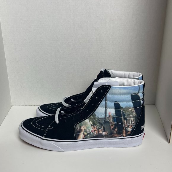 Vans Men's MOCA Frances Stark Sk8-Hi Sneaker In Black Size 12 - Picture 11 of 13